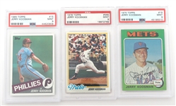 1970 - 1985 JERRY KOOSMAN TOPPS BASEBALL CARDS GRADED