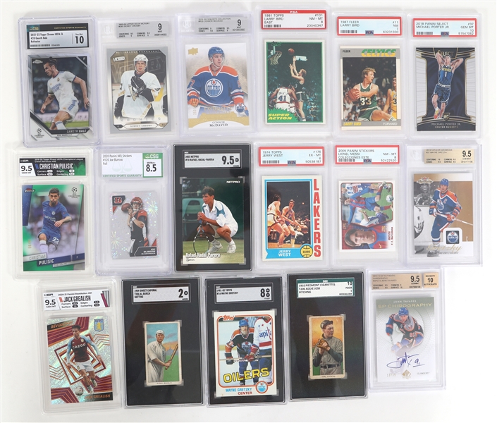 GRADED SPORTS CARDS AND CIGARETTE CARDS