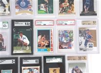 GRADED SPORTS CARDS AND CIGARETTE CARDS