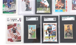 GRADED SPORTS CARDS AND CIGARETTE CARDS