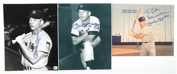 MICKEY MANTLE SIGNED PHOTOGRAPHS 
