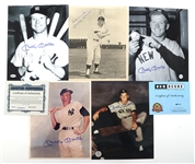 MICKEY MANTLE SIGNED PHOTOGRAPHS 