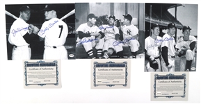 BASEBALL STAR AUTOGRAPHS - MANTLE, DIMAGGIO, & MORE