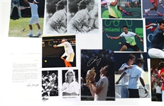 TENNIS AUTOGRAPHS - MURRAY, GRAF, TOMIC 