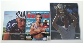 ATHLETE AUTOGRAPHS - TENNIS, BOXING, CYCLING, & MORE