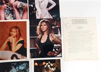 BARBRA STREISAND SIGNED PHOTOS AND MANUSCRIPT