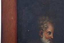 GERMAN MASTER OIL ON CANVAS PAINTING OF THE HOLY FAMILY