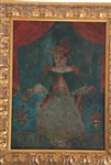 20TH C. MEXICAN RETABLO OF THE HOLY INFANT OF ATOCHA 