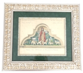 WATERCOLOR ON PAPER STAINED GLASS WINDOW DESIGNS