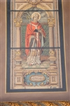 WATERCOLOR ON PAPER STAINED GLASS WINDOW DESIGNS