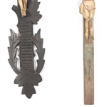 20TH C. MEXICAN FOLK ART PAINTED WOODEN CRUCIFIXES 