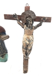 19TH/20TH C. MEXICAN FOLK ART SANTO & JESUS CARVINGS