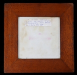 CATHOLIC MARBLE ALTAR STONE IN WOODEN FRAME