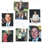 US PRESIDENT GEORGE W BUSH & FIRST LADY AUTOGRAPHS