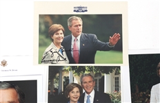 US PRESIDENT GEORGE W BUSH & FIRST LADY AUTOGRAPHS