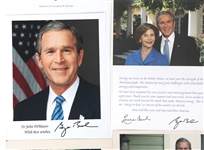 US PRESIDENT GEORGE W BUSH & FIRST LADY AUTOGRAPHS
