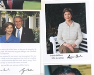 US PRESIDENT GEORGE W BUSH & FIRST LADY AUTOGRAPHS