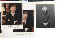 US PRESIDENT GEORGE H W BUSH VP & FIRST LADY AUTOGRAPHS