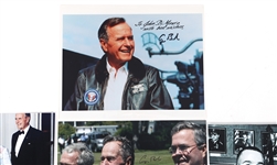 US PRESIDENT GEORGE H W BUSH VP & FIRST LADY AUTOGRAPHS