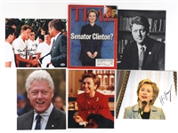 US PRESIDENT BILL CLINTON & HILLARY CLINTON AUTOGRAPHS