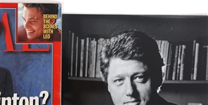 US PRESIDENT BILL CLINTON & HILLARY CLINTON AUTOGRAPHS