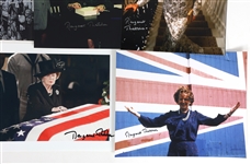 UK PRIME MINISTER MARGARET THATCHER AUTOGRAPHED PHOTOS