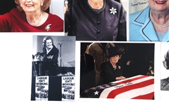 UK PRIME MINISTER MARGARET THATCHER AUTOGRAPHED PHOTOS