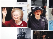 UK PRIME MINISTER MARGARET THATCHER AUTOGRAPHED PHOTOS
