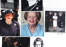 UK PRIME MINISTER MARGARET THATCHER AUTOGRAPHED PHOTOS
