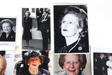 UK PRIME MINISTER MARGARET THATCHER AUTOGRAPHED PHOTOS