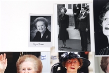 UK PRIME MINISTER MARGARET THATCHER AUTOGRAPHED PHOTOS