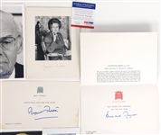 UK PRIME MINISTER MARGARET THATCHER & FAMILY AUTOGRAPHS