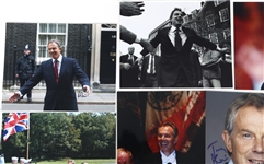 UK PRIME MINISTER TONY BLAIR AUTOGRAPHED PHOTOS