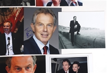 UK PRIME MINISTER TONY BLAIR AUTOGRAPHED PHOTOS