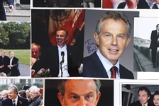 UK PRIME MINISTER TONY BLAIR AUTOGRAPHED PHOTOS