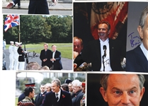 UK PRIME MINISTER TONY BLAIR AUTOGRAPHED PHOTOS