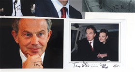 UK PRIME MINISTER TONY BLAIR AUTOGRAPHED PHOTOS