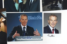 UK PRIME MINISTER TONY BLAIR AUTOGRAPHED PHOTOS