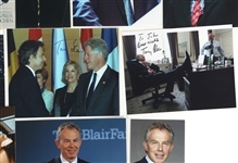 UK PRIME MINISTER TONY BLAIR AUTOGRAPHED PHOTOS