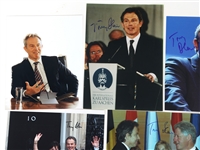 UK PRIME MINISTER TONY BLAIR AUTOGRAPHED PHOTOS