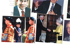 UK PRIME MINISTER AUTOGRAPHS - BROWN, MAY & MAJOR