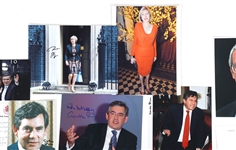 UK PRIME MINISTER AUTOGRAPHS - BROWN, MAY & MAJOR