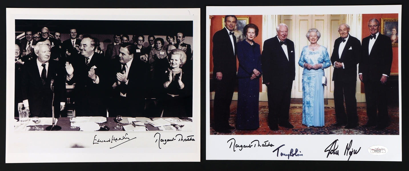 UK PRIME MINISTER AUTOGRAPHED PHOTOS