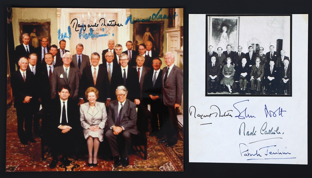 UK PRIME MINISTER & CABINET MEMBER AUTOGRAPHED PHOTOS