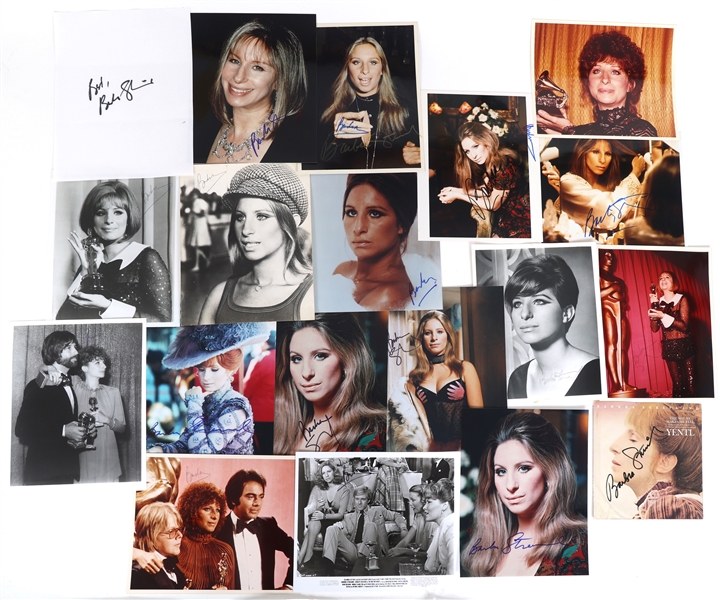 BARBRA STREISAND AUTOGRAPHED PHOTOS