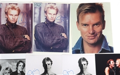 STING & THE POLICE AUTOGRAPHED PHOTOS & DUST COVER