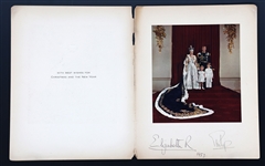 1953 QUEEN ELIZABETH II & PRINCE PHILIP CHRISTMAS CARD