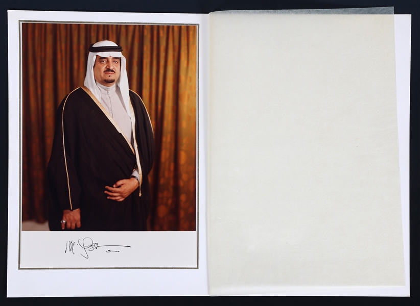 FAHD KING OF SAUDI ARABIA AUTOGRAPHED PHOTO