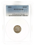 1831 US SILVER CAPPED BUST 10C DIME PCGS XF40