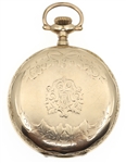 MEN'S ELGIN GOLD FILLED CASE POCKET WATCH